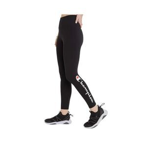 Women’s Champion Women's Black Logo Leggings Size Medium